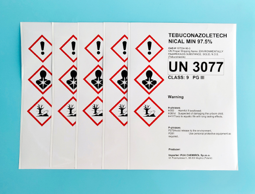 危化品运输说明标签BS5609不干胶警示PVC贴纸